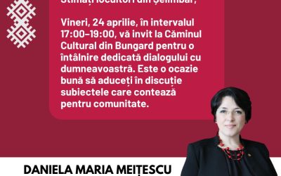 Întâlnire deschisă cu cetățenii din Șelimbăr – 24 aprilie 2026, Bungard
